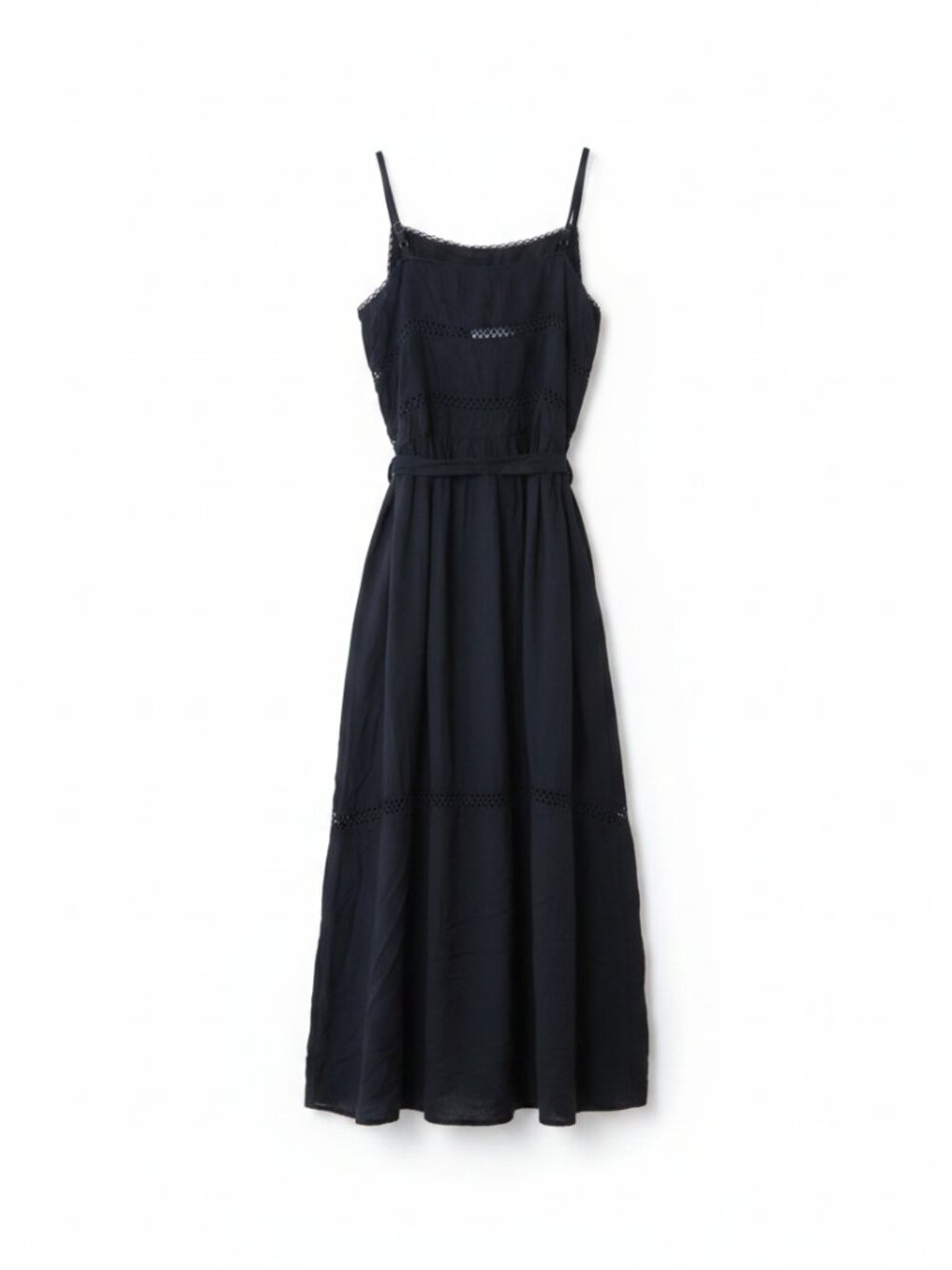 🖤 Aritzia Wilfred "Allier" Embroidered Crochet Detail Modal Dress 🖤